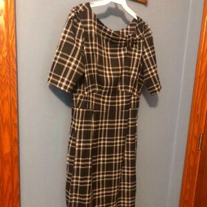 Plaid 50's type dress